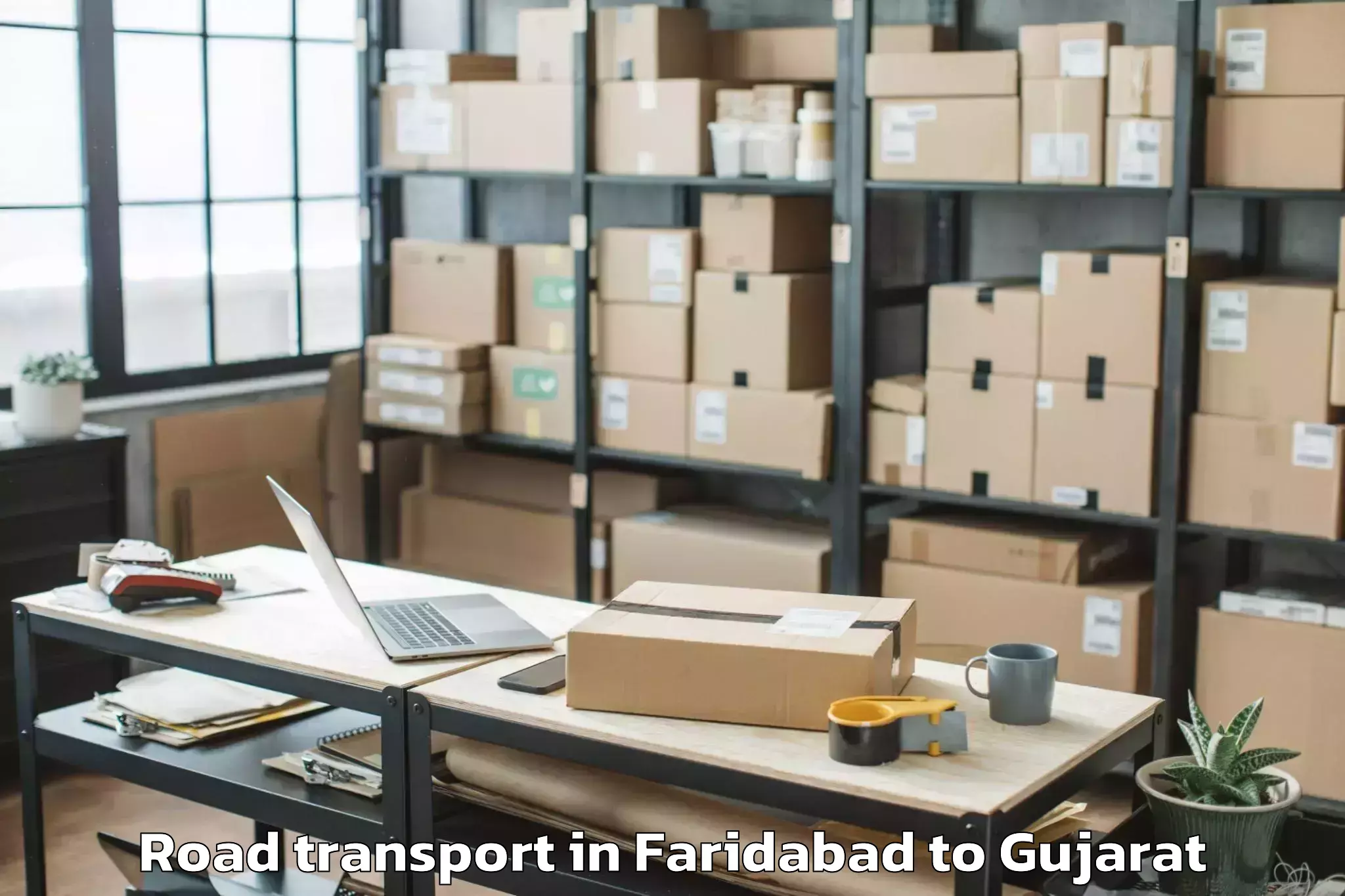 Quality Faridabad to Gadhada Road Transport